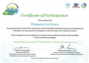 Greenfins Philippine Fun Divers Alona Beach Panglao Bohol Philippines