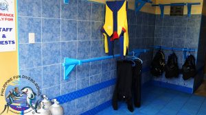 Philippine Fun Divers Alona Beach Panglao Bohol Rinsing & Pre-drying Area 3